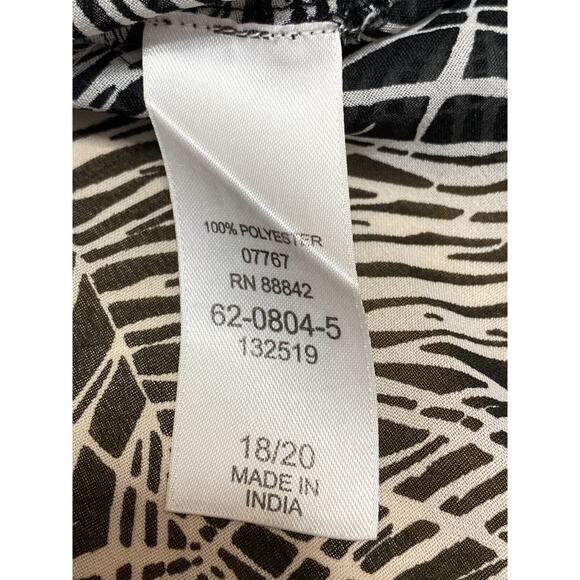 Swimsuits For All Black Beaded Long Sleeve Mini Tunic Swim Cover-Up Dress 18/20 - Picture 6 of 6